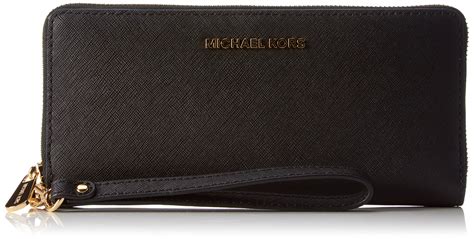 michael kors jet set travel schwarz geldbörse|Jet Set Travel Large Signature Logo and Metallic  .